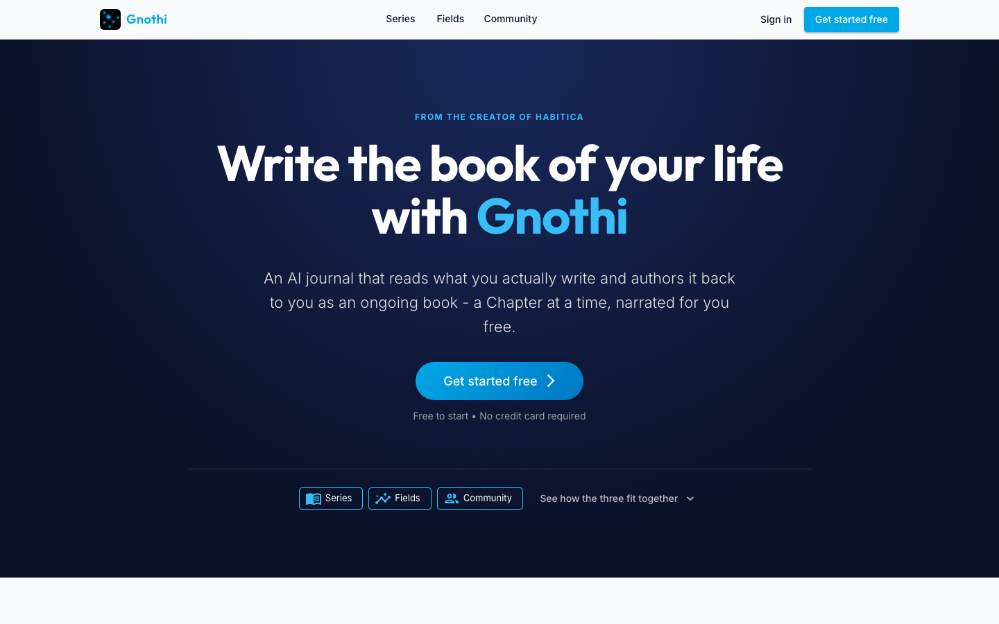 Gnothi homepage