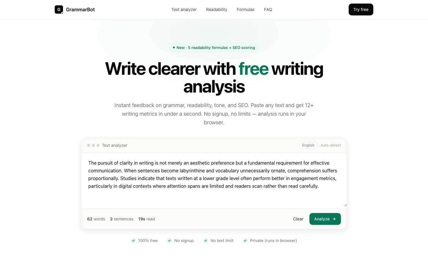 GrammarBot App screenshot