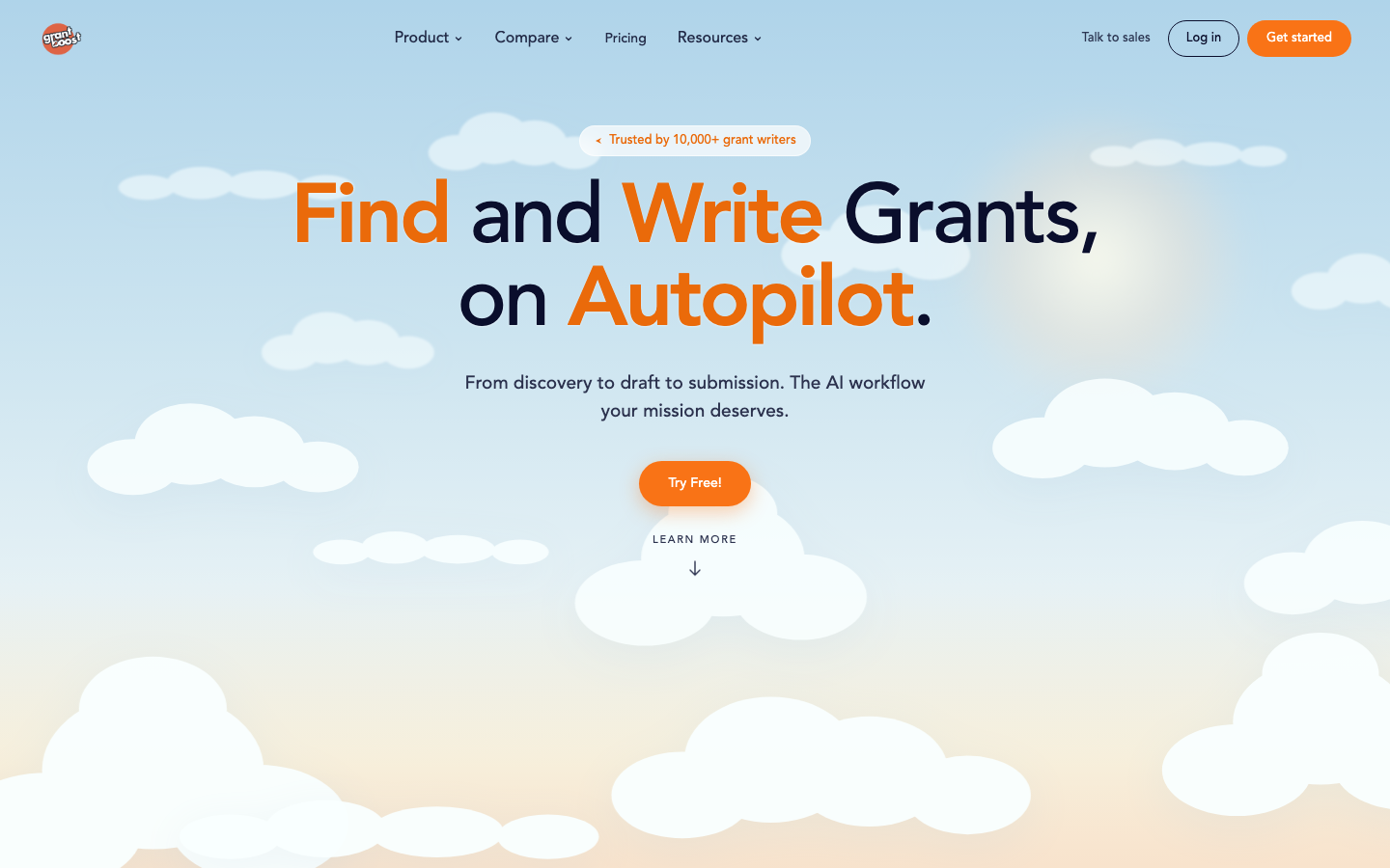Grantboost screenshot
