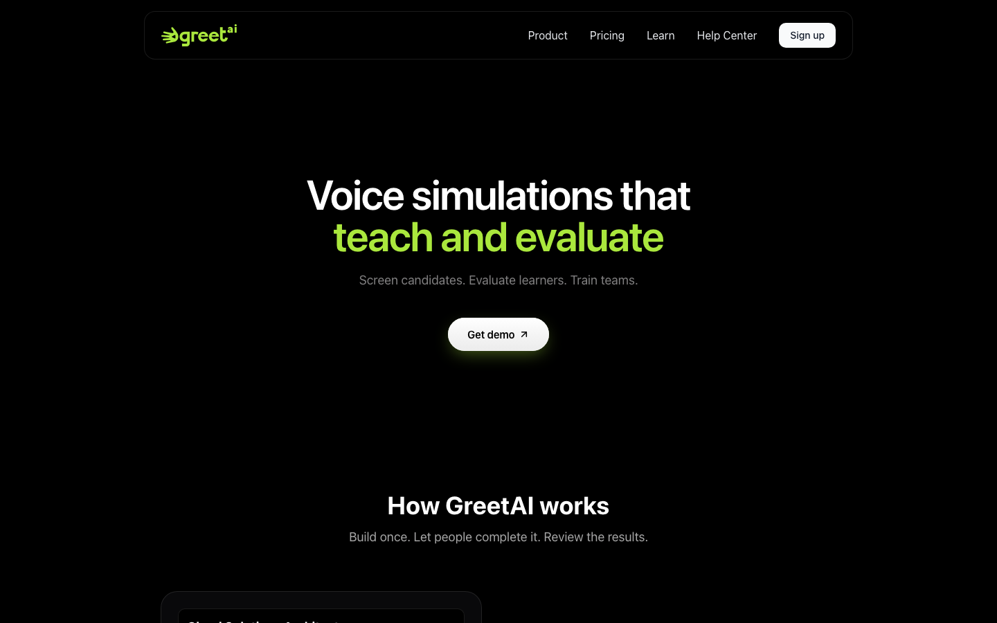 Greetai.co screenshot