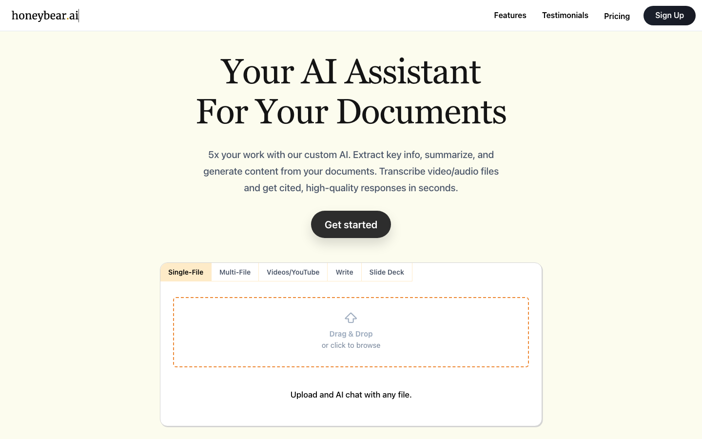 honeybear.ai screenshot