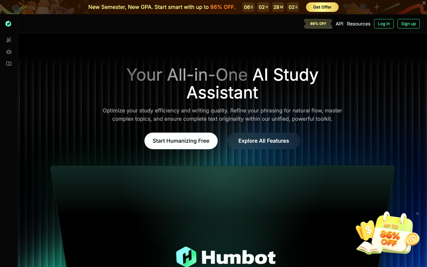 Humbot homepage