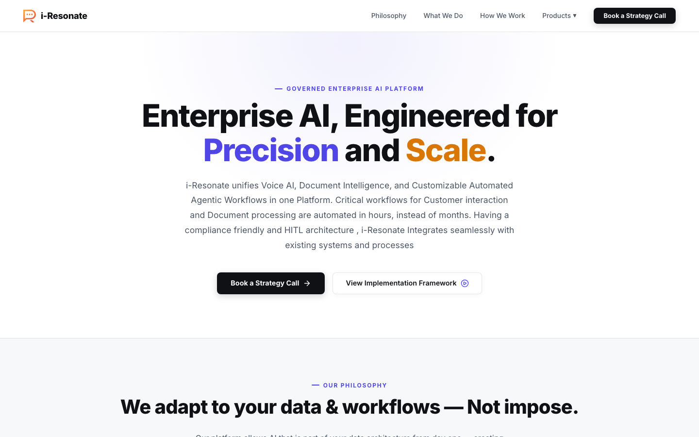 i-Resonate homepage