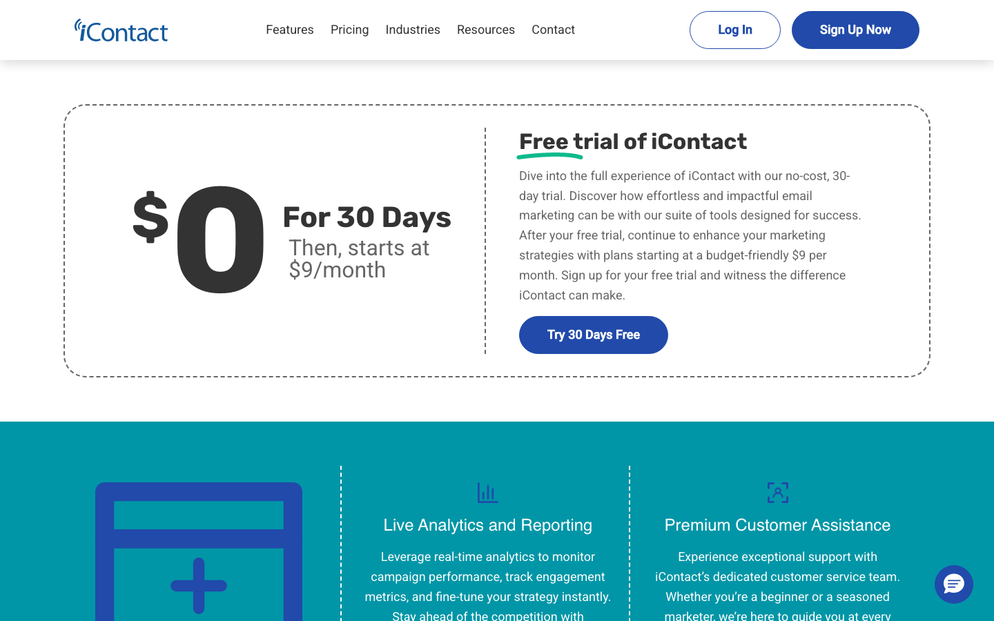 iContact screenshot