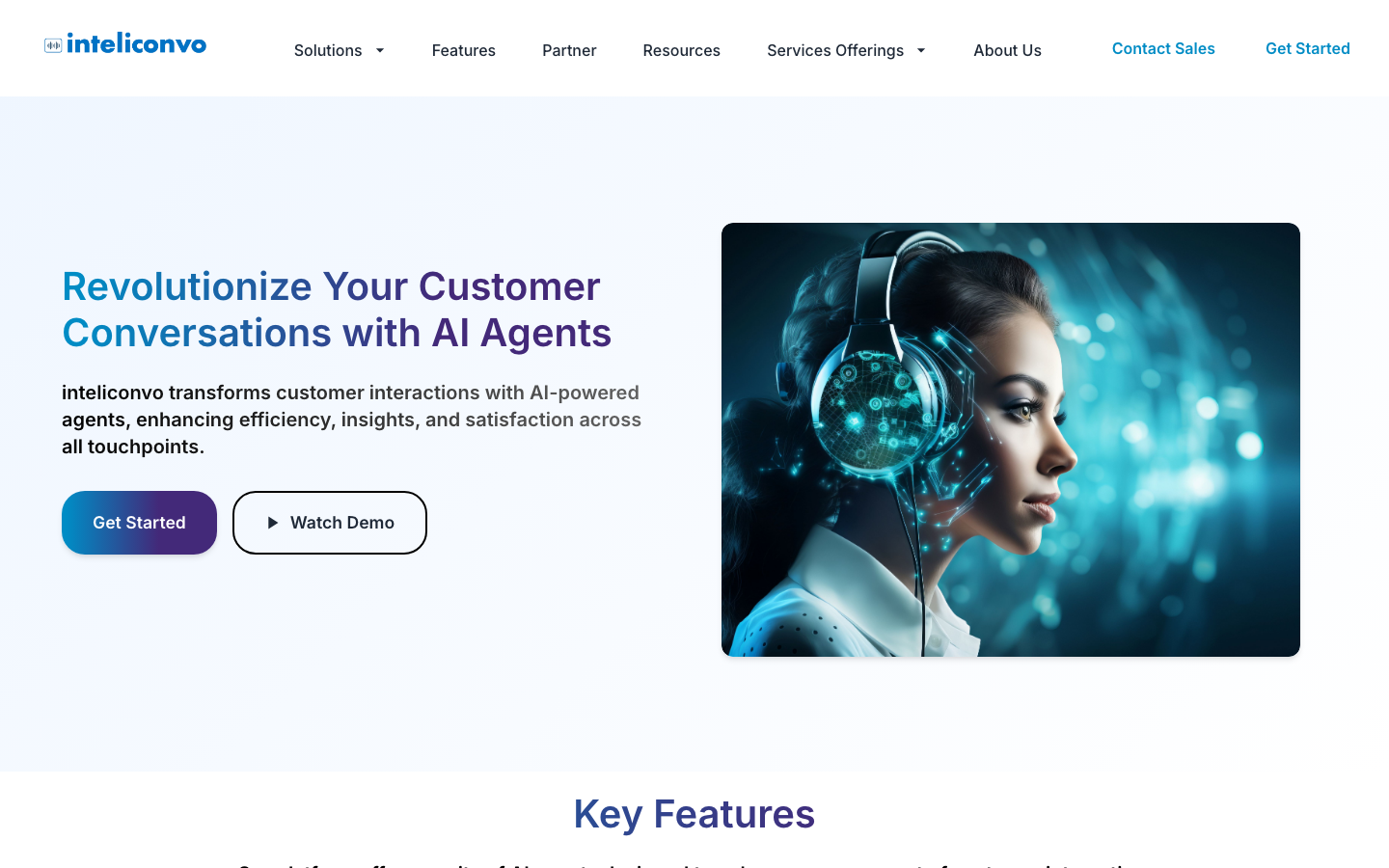 Inteliconvo homepage