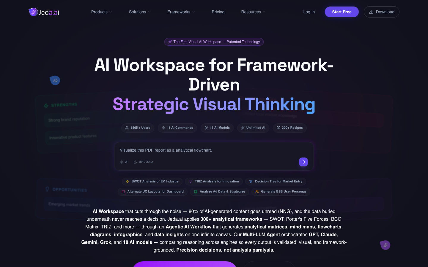 Jeda AI homepage