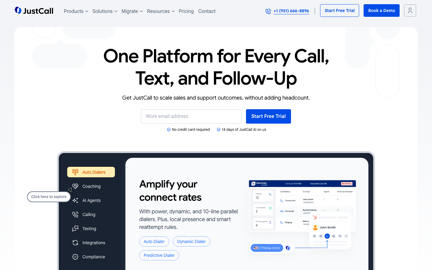 JustCall screenshot