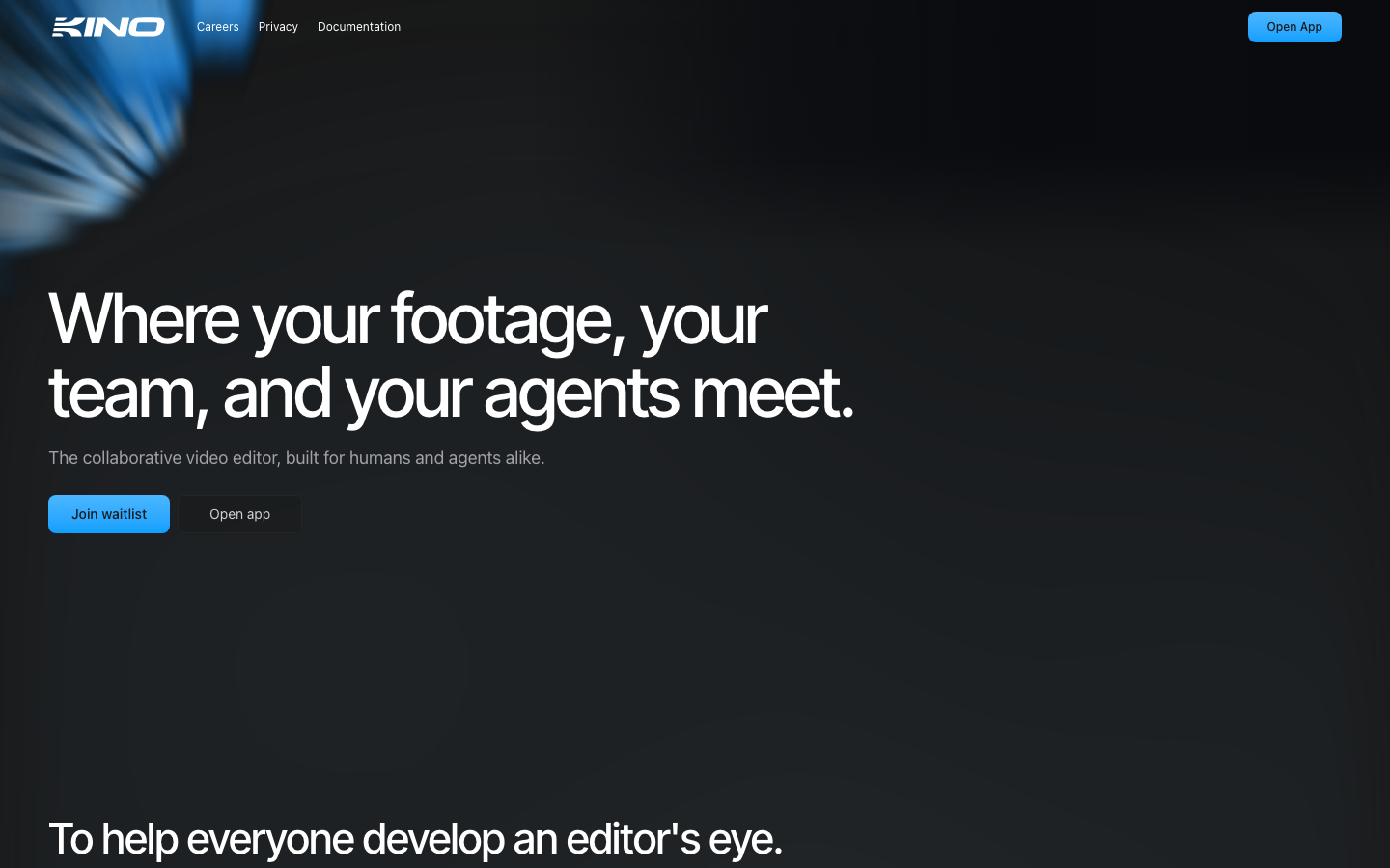 Kino homepage