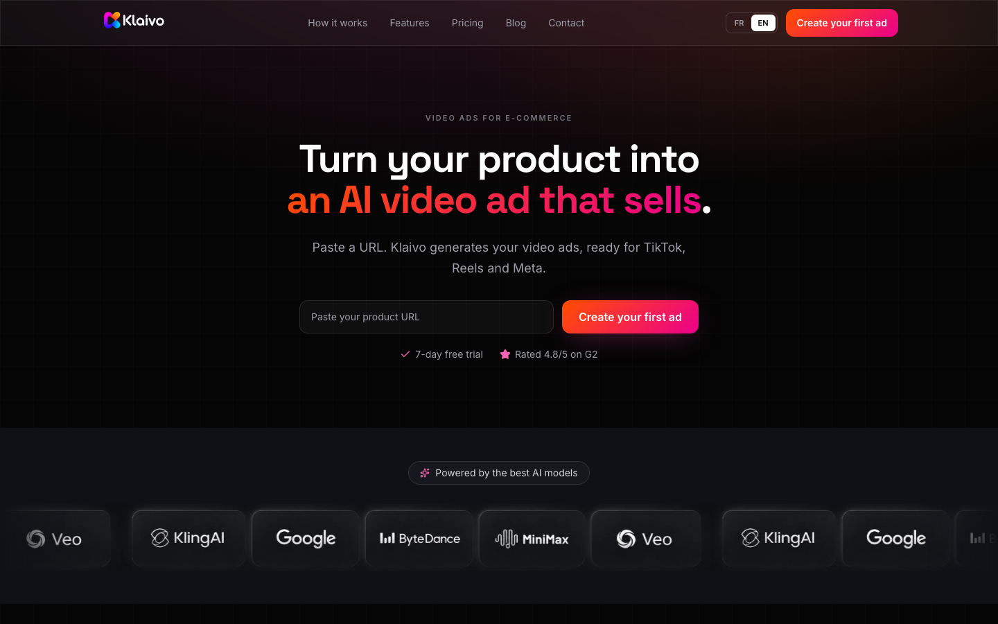 Klaivo homepage