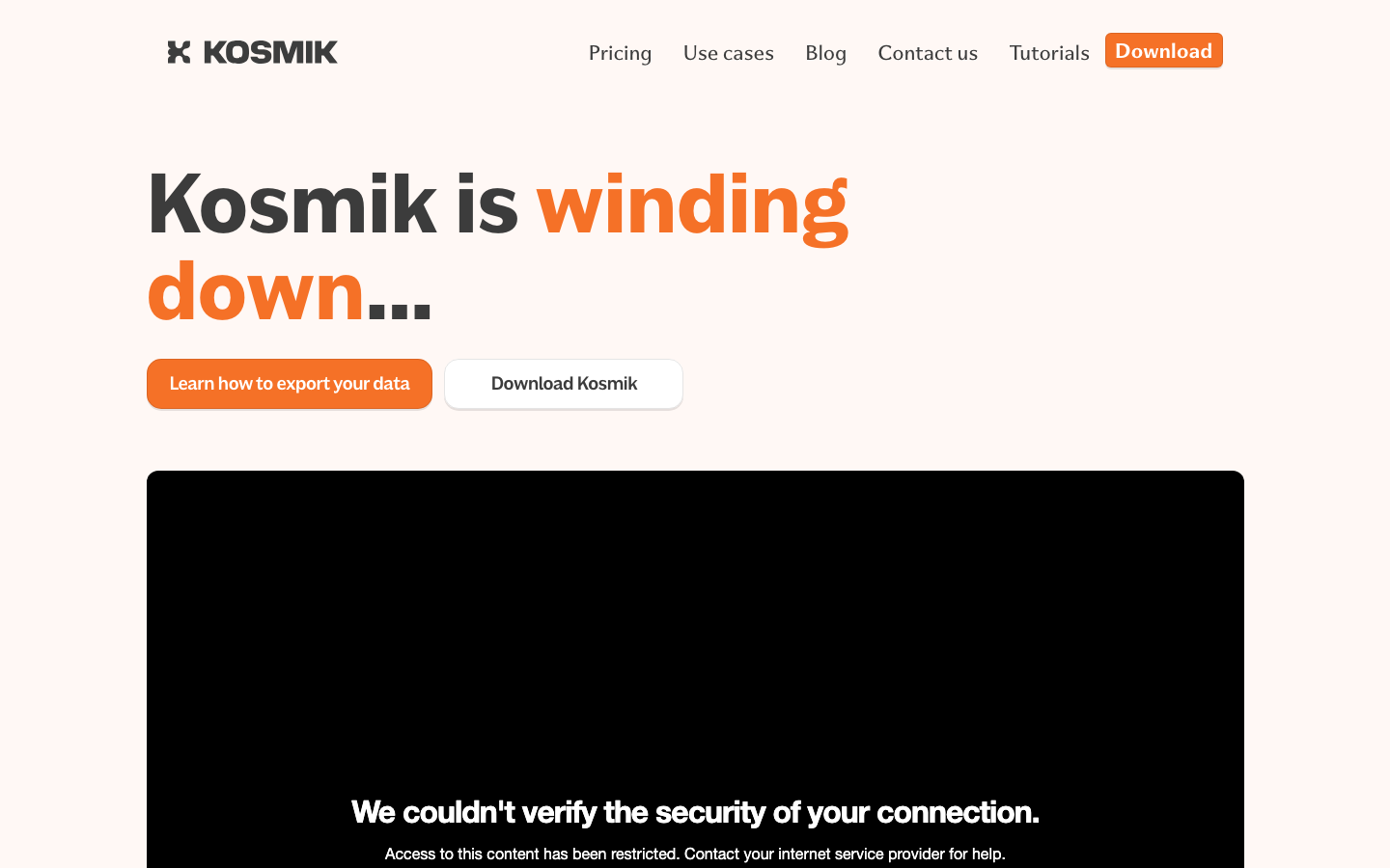 Kosmik screenshot