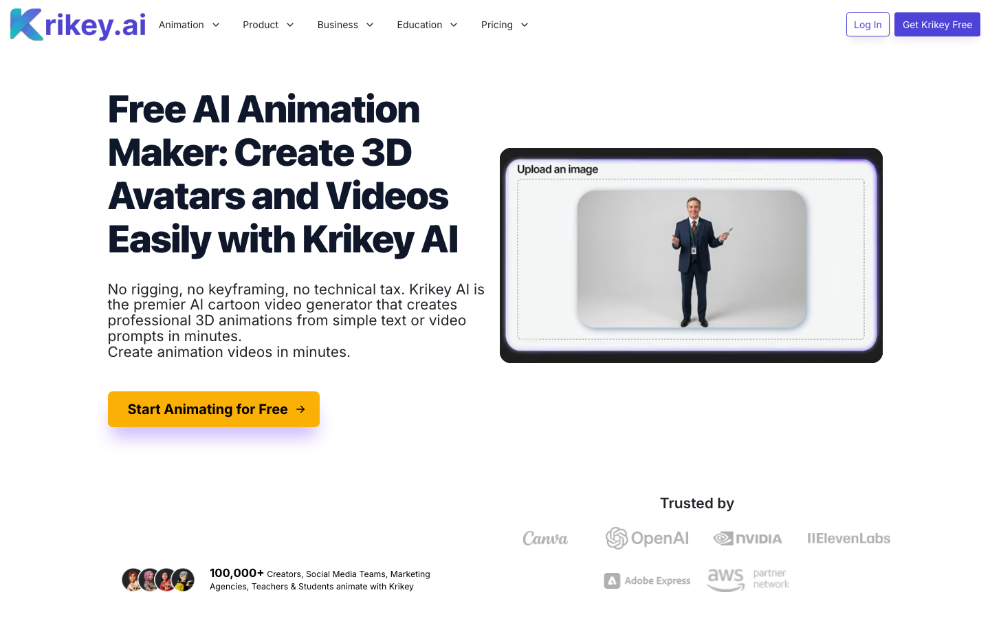 Krikey AI screenshot