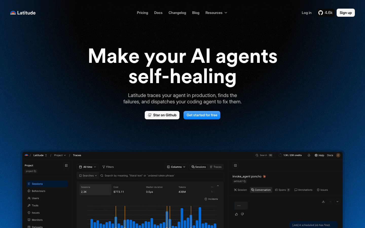 Latitude homepage