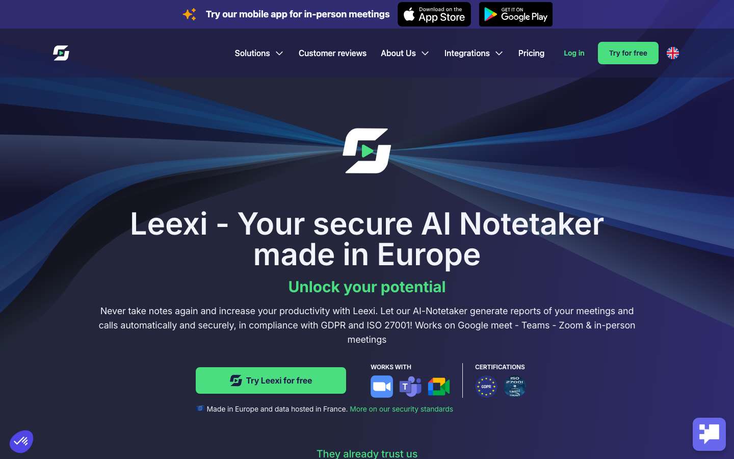 Leexi screenshot