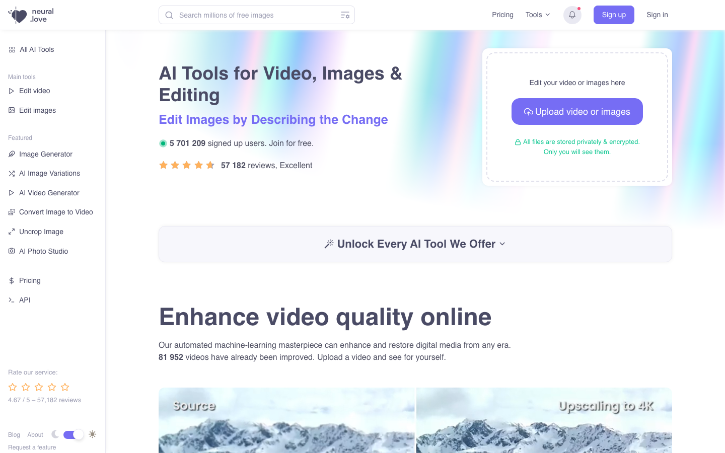 LittleStory.io homepage