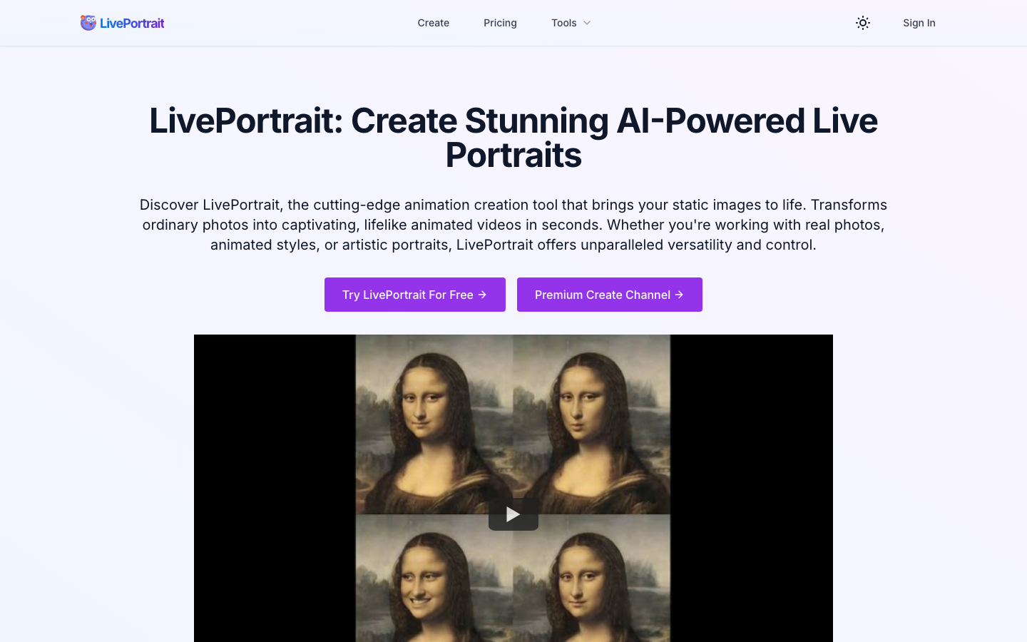 LivePortrait screenshot