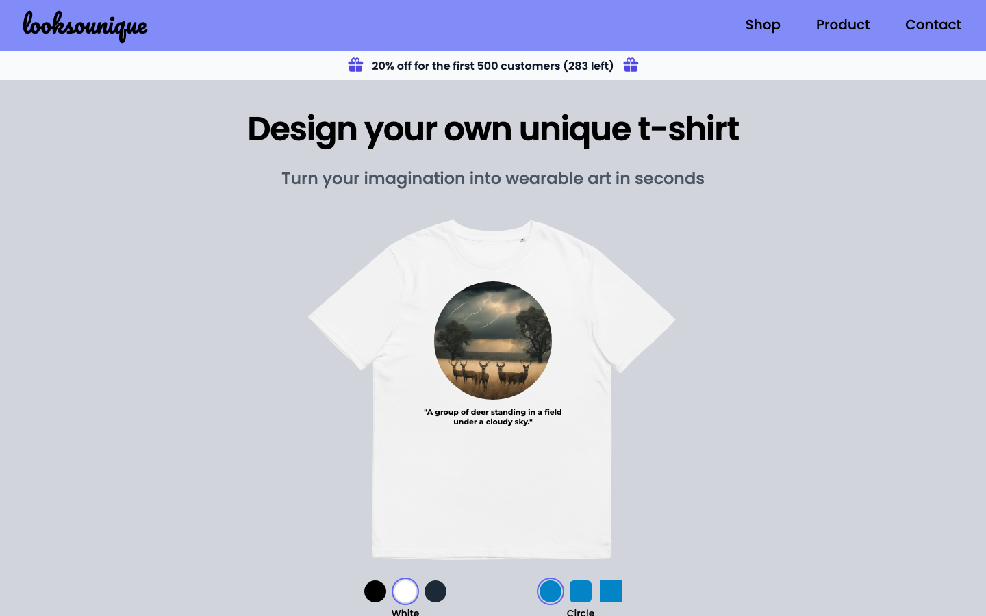 Looksounique homepage