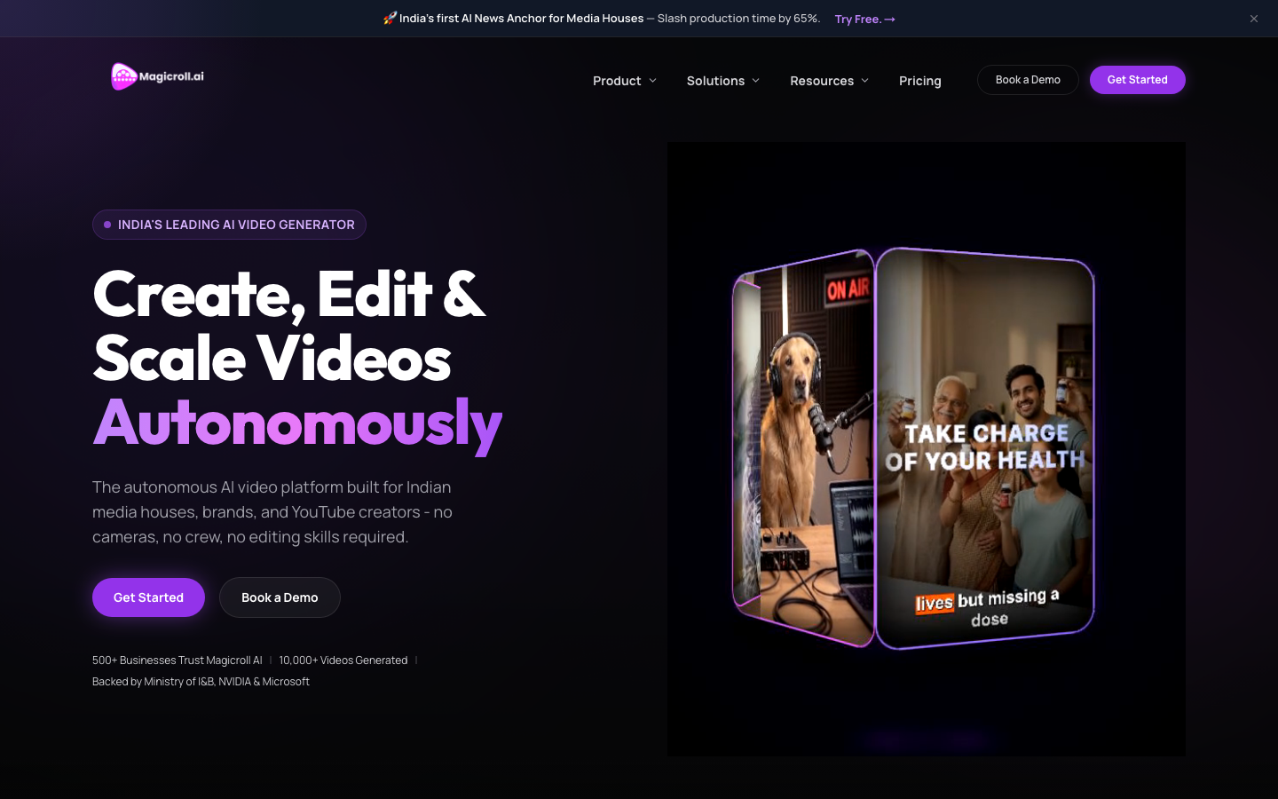 Magicroll homepage
