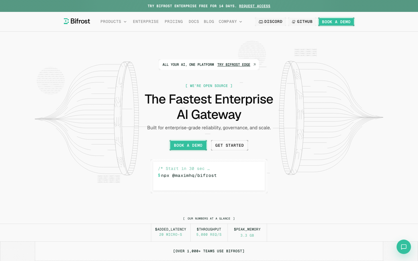 Maxim AI homepage