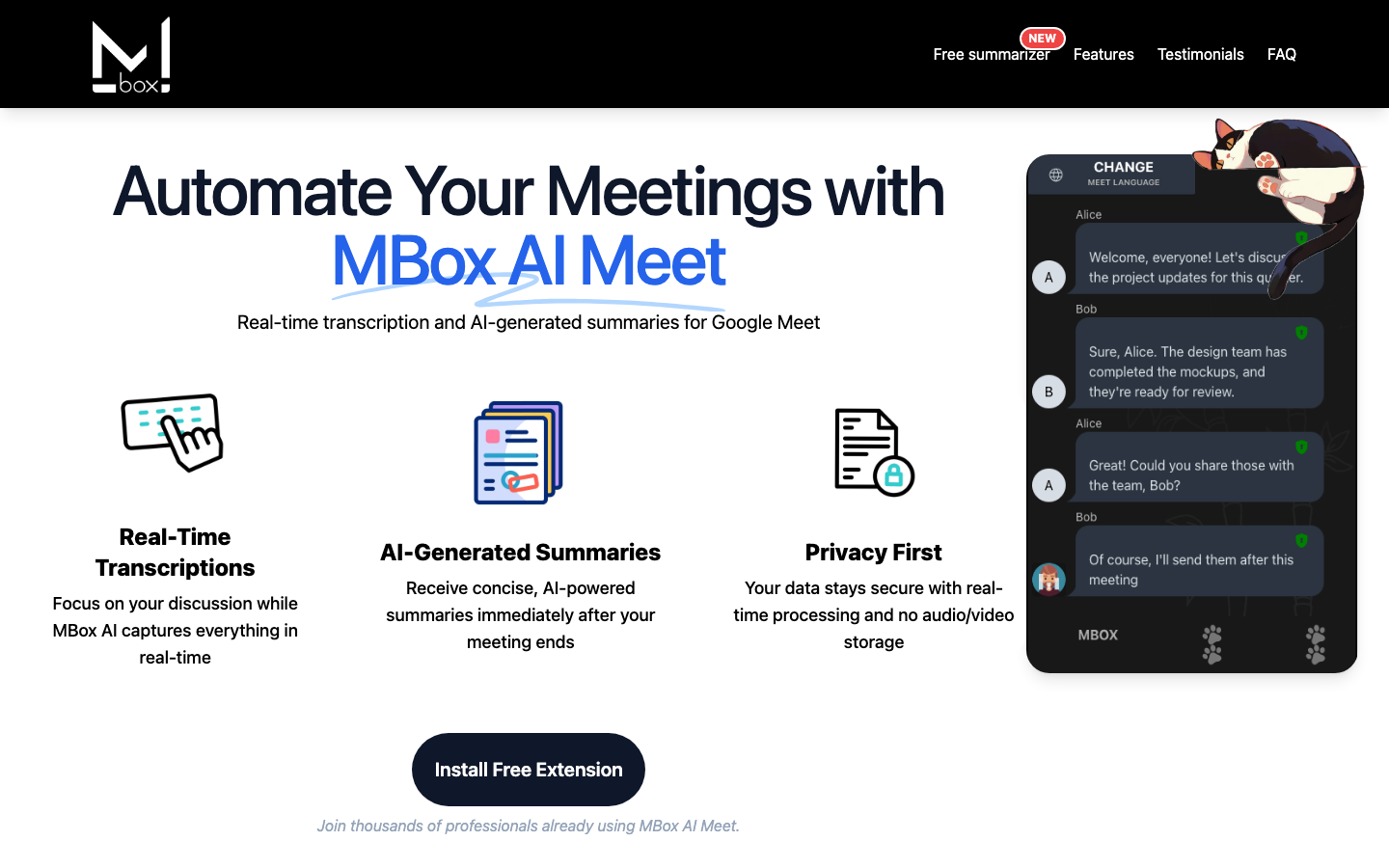 MBox AI meet screenshot