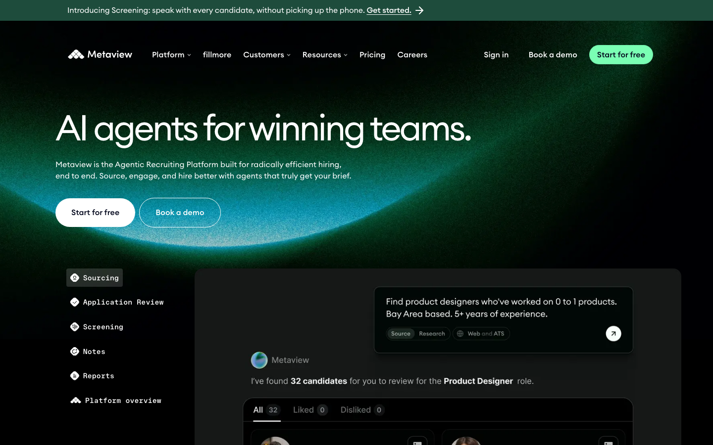Metaview screenshot
