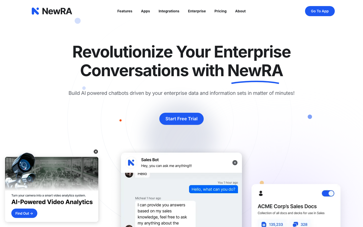 NewRA homepage