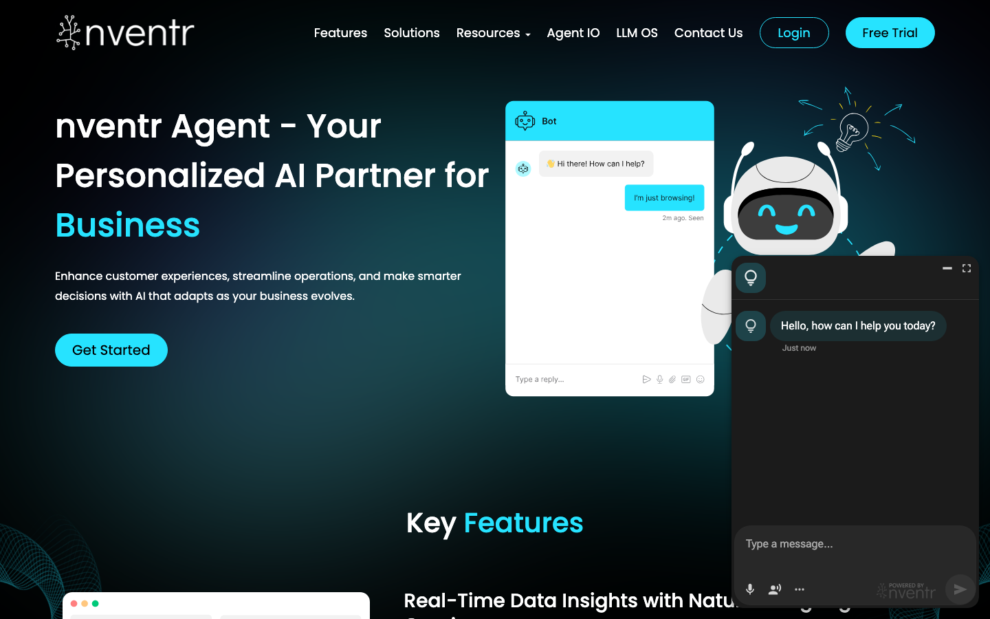 nventr AI Agent homepage