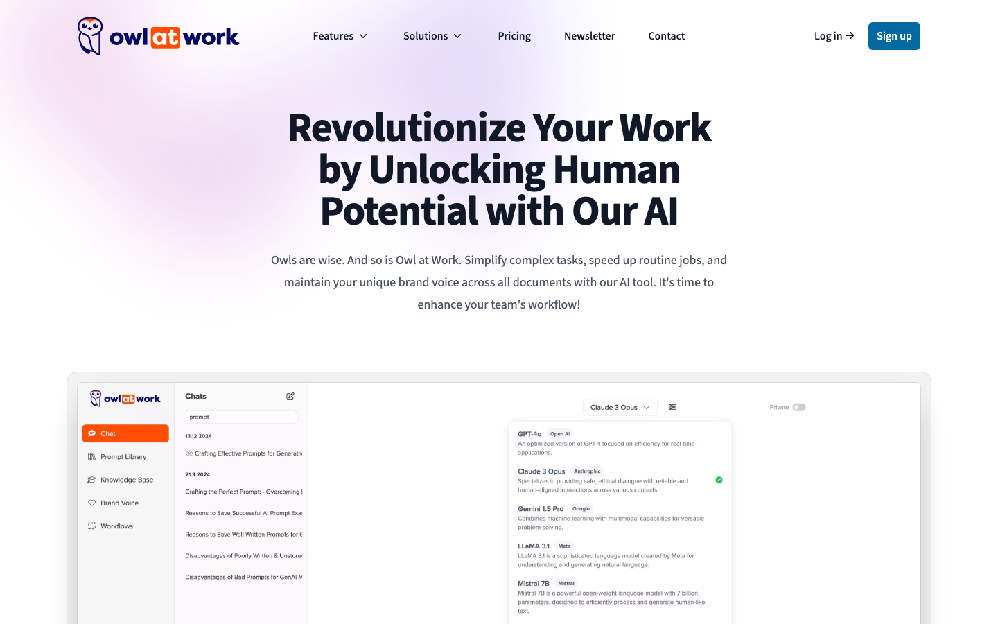 Owl at Work screenshot