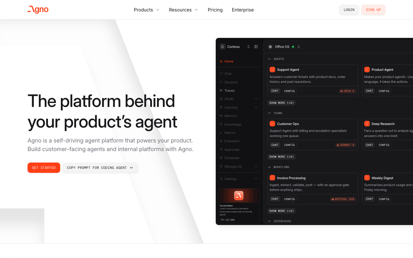 Phidata homepage