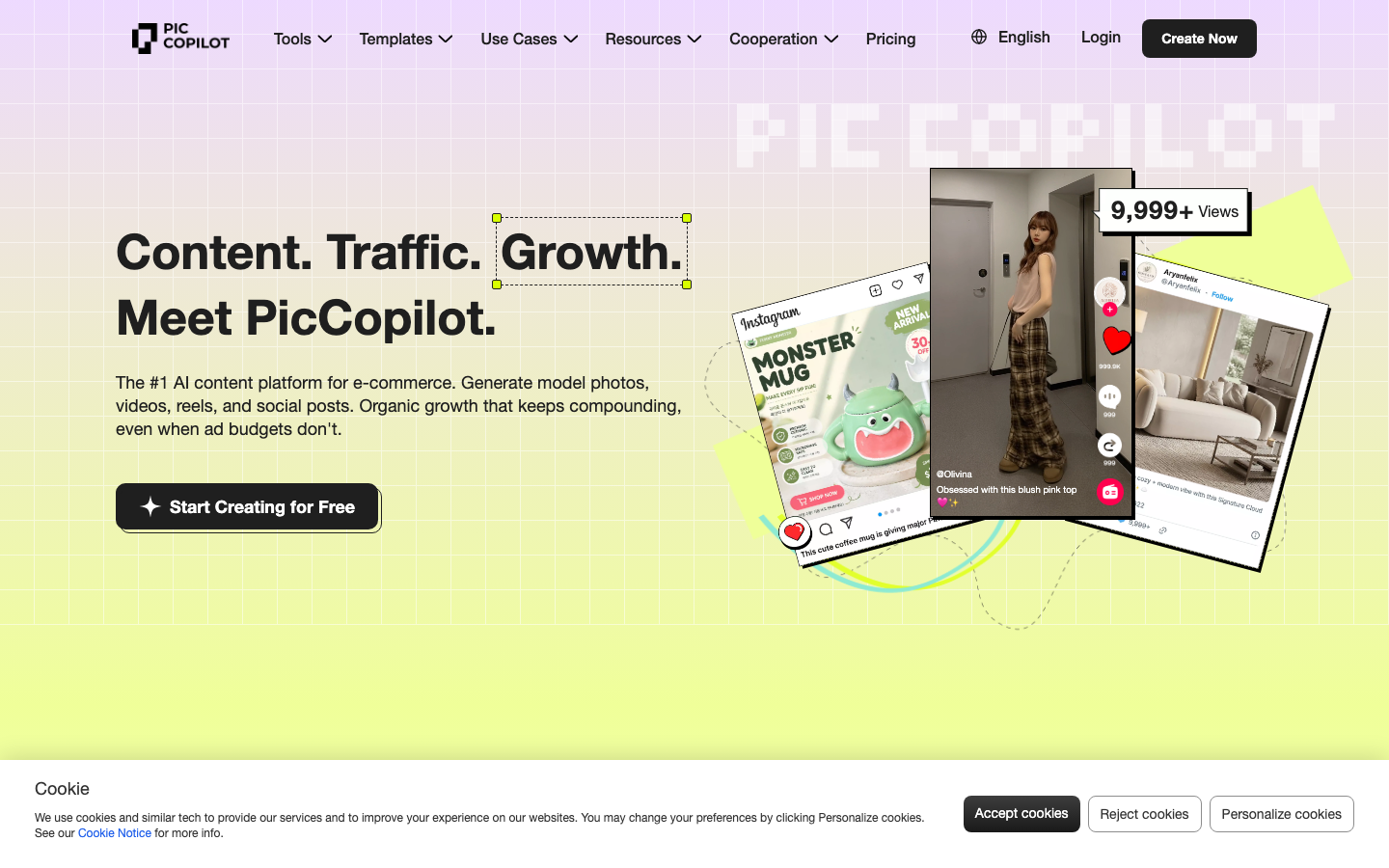 Pic Copilot homepage
