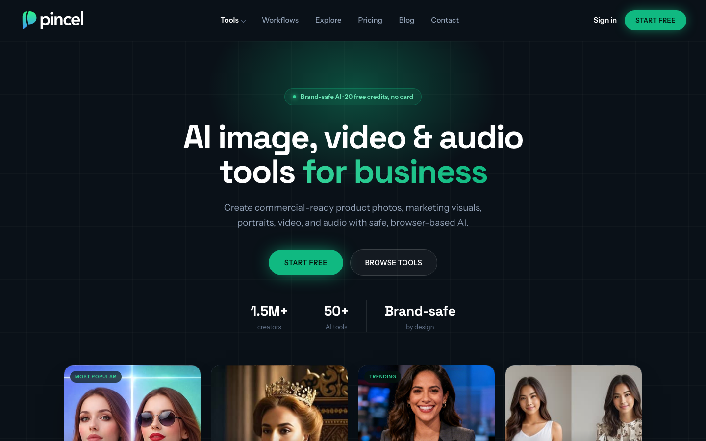 Pincel homepage