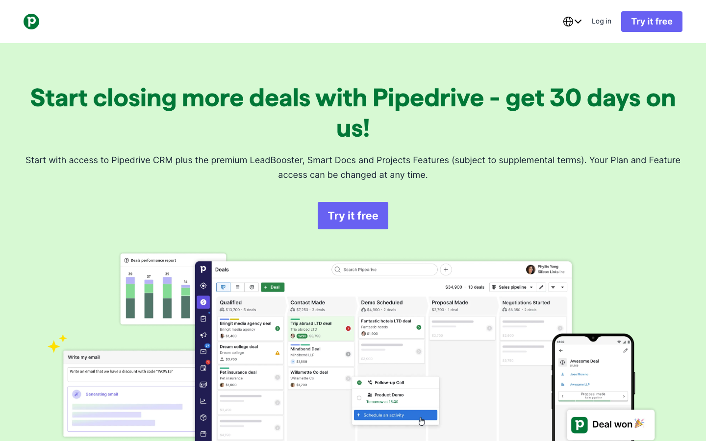 Pipedrive screenshot