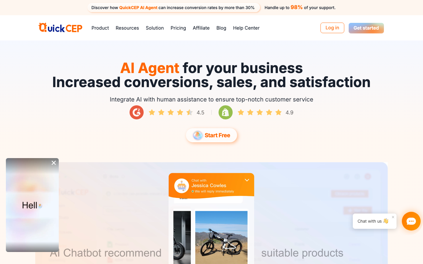 QuickCEP screenshot