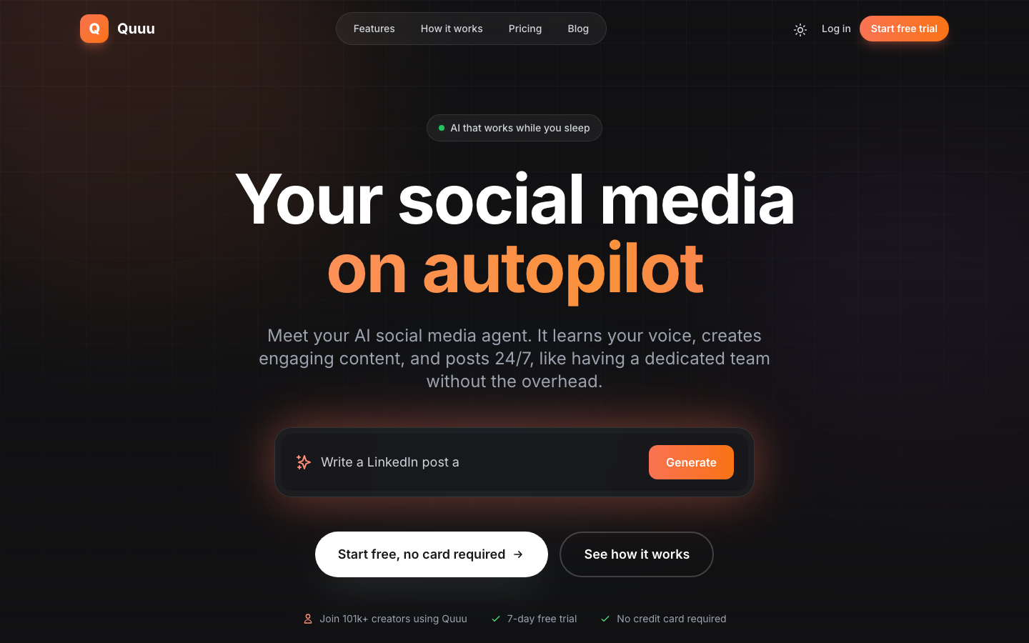 Quuu screenshot