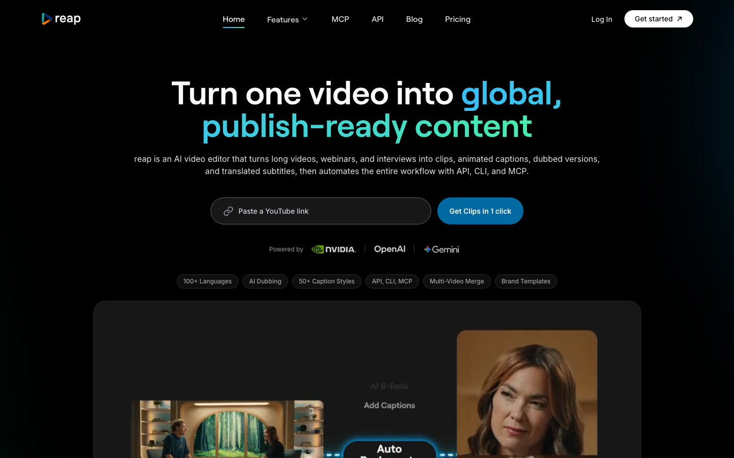 reap video homepage