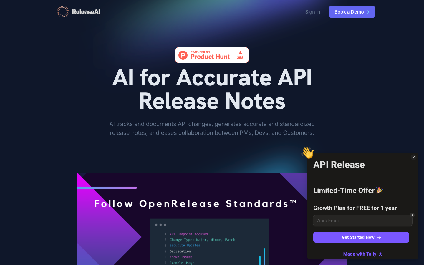 Release AI screenshot