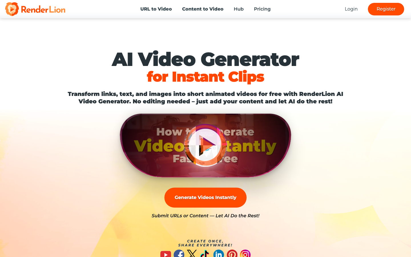 RenderLion homepage