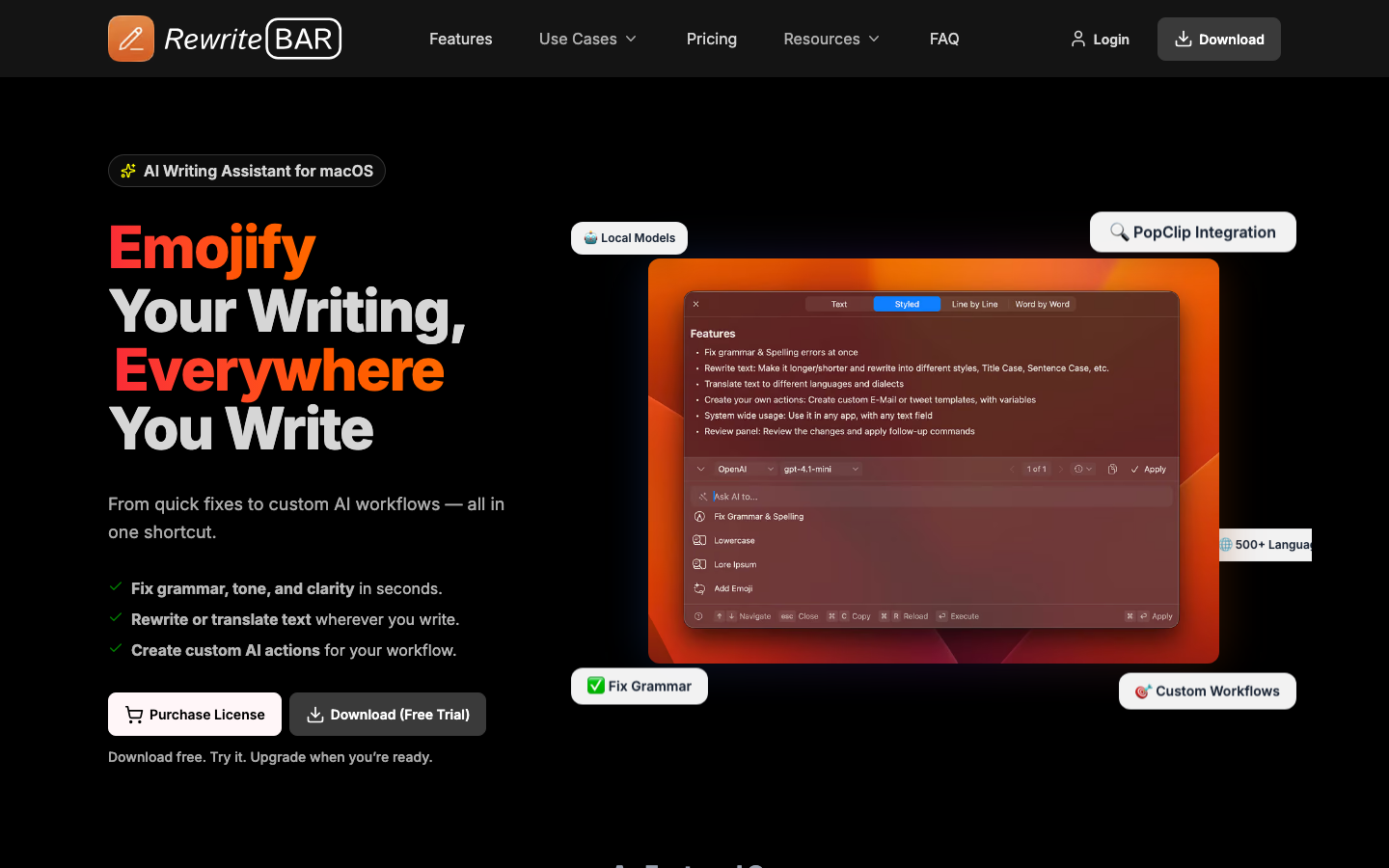 RewriteBar homepage