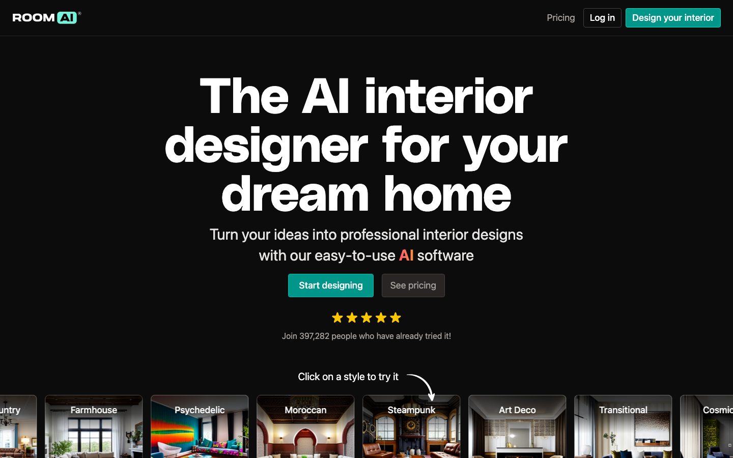 Roomai screenshot