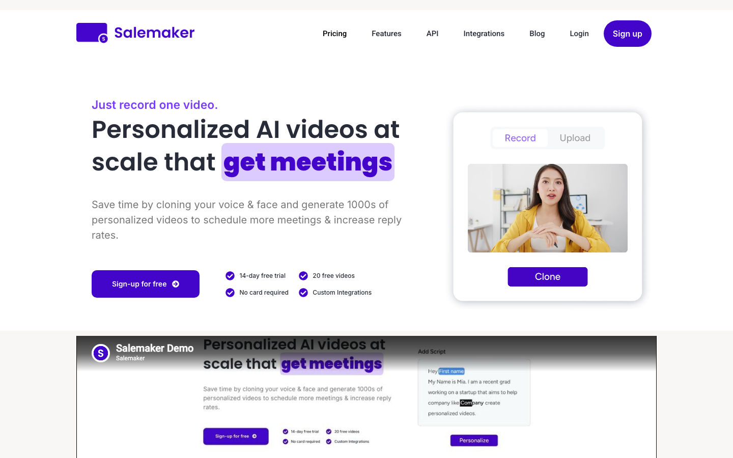 Salemaker homepage