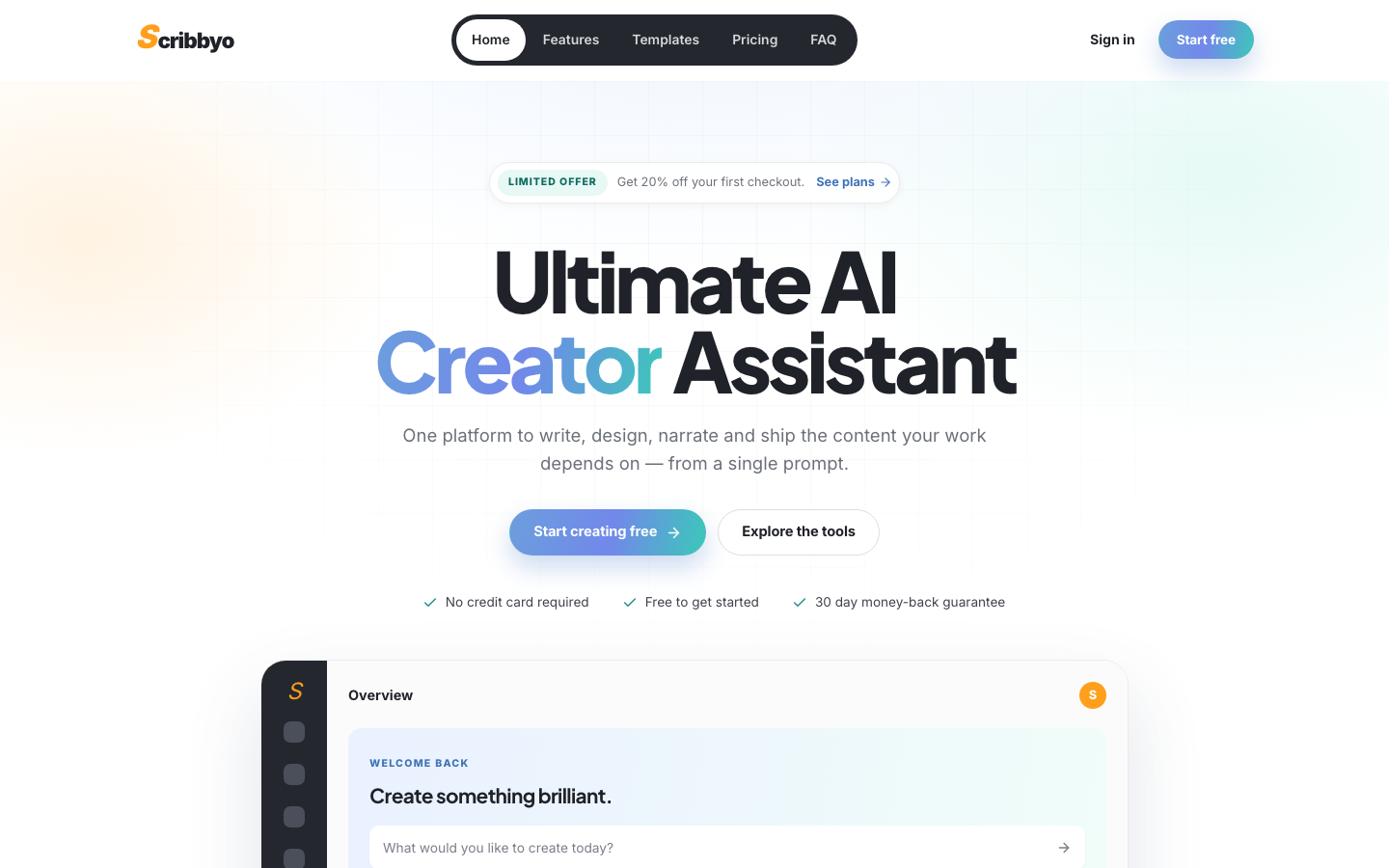 Scribbyo homepage