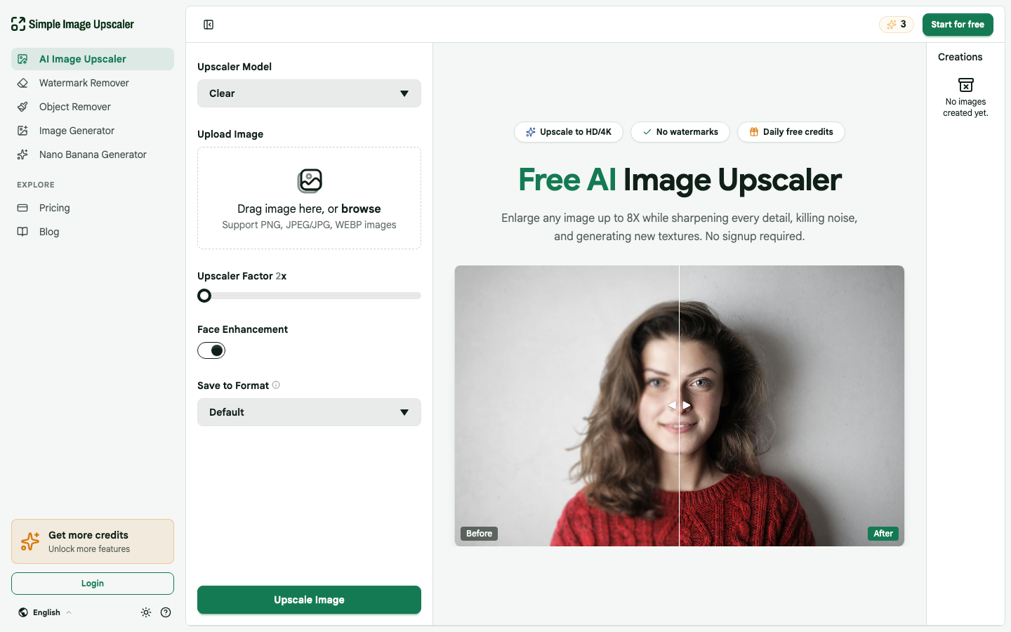 Simple Image Upscaler screenshot
