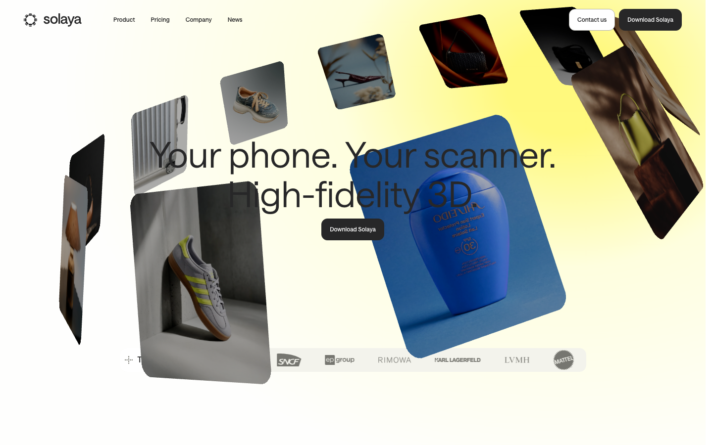 Solaya homepage