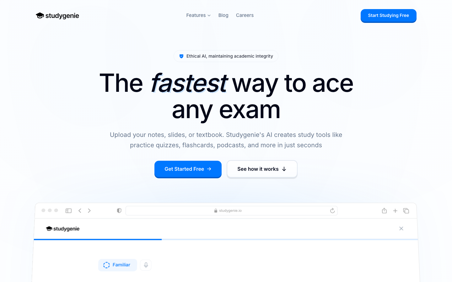 Studygenie screenshot