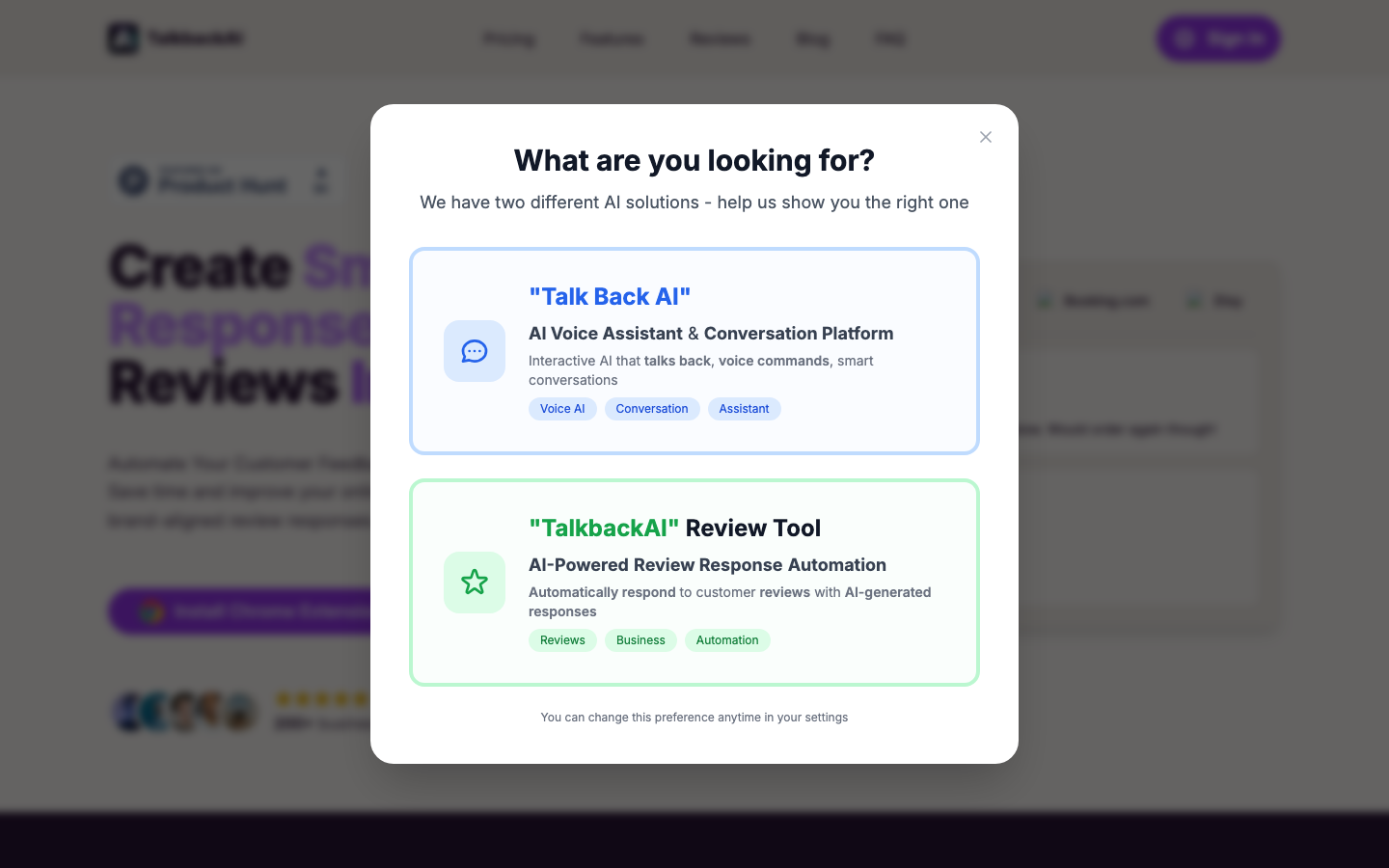 TalkbackAI screenshot