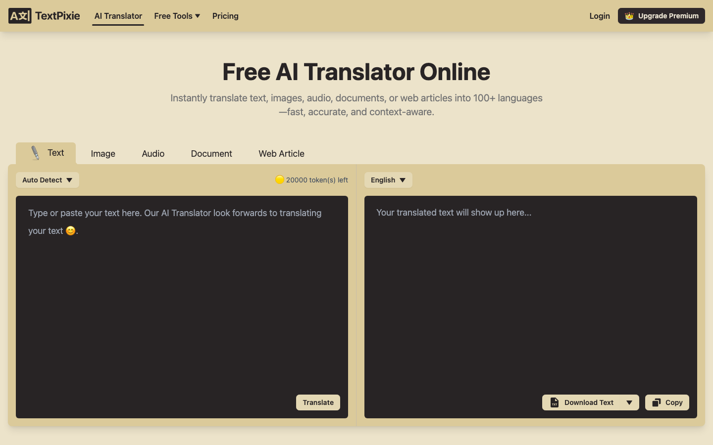 TextPixie screenshot