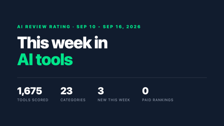 This Week in AI Tools: Sep 16, 2026