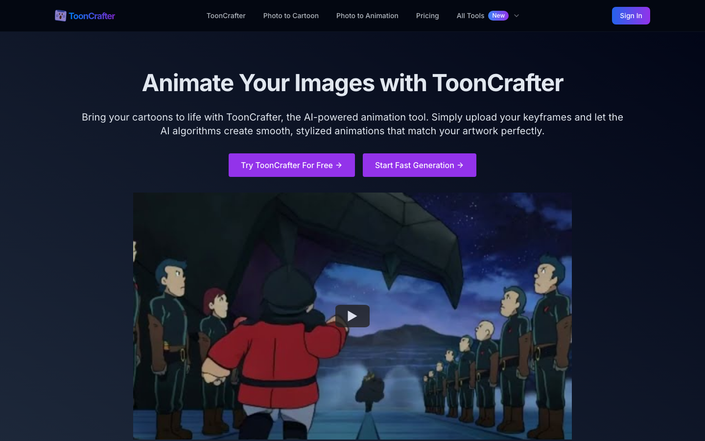 ToonCrafter screenshot