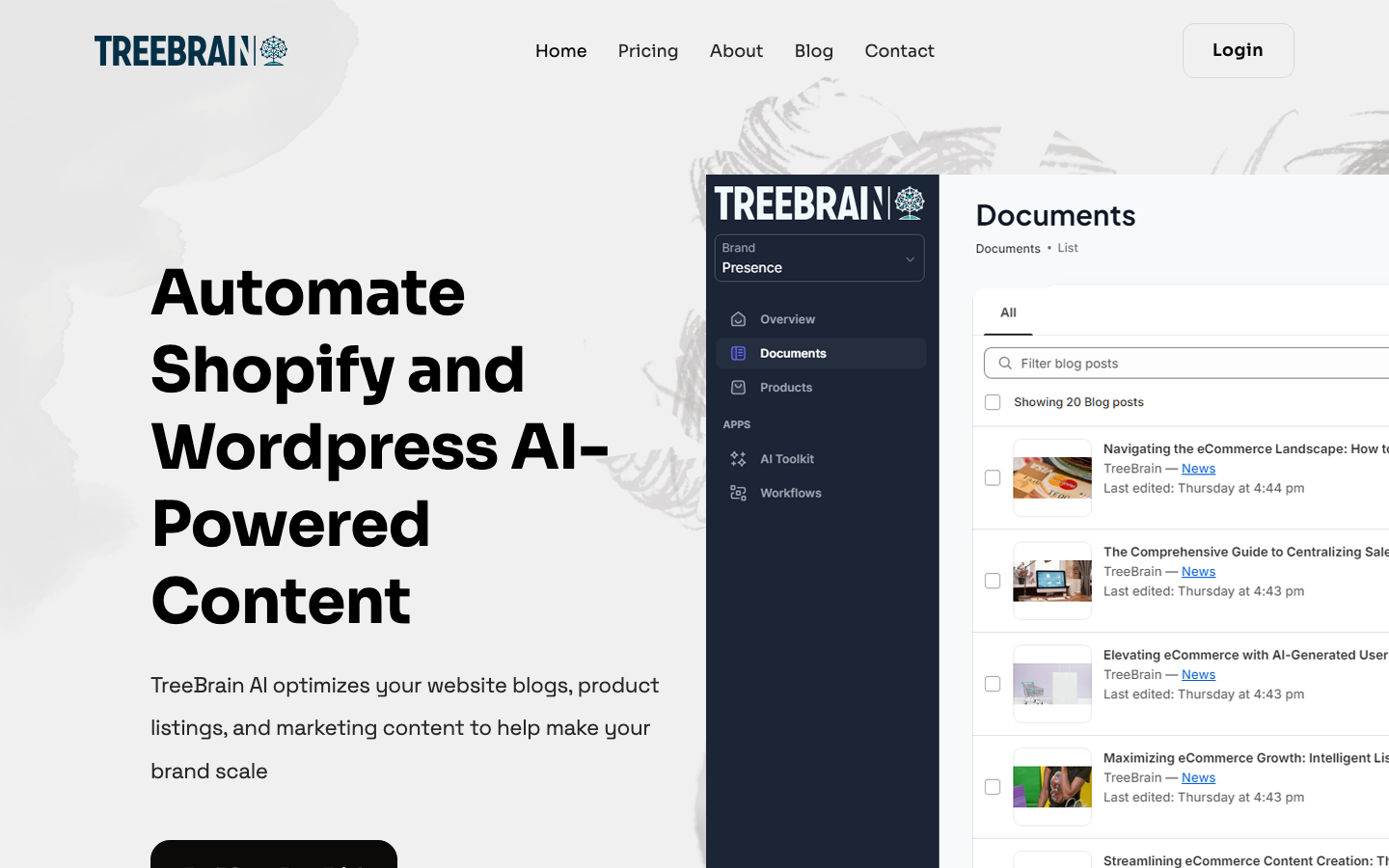 TreeBrain screenshot