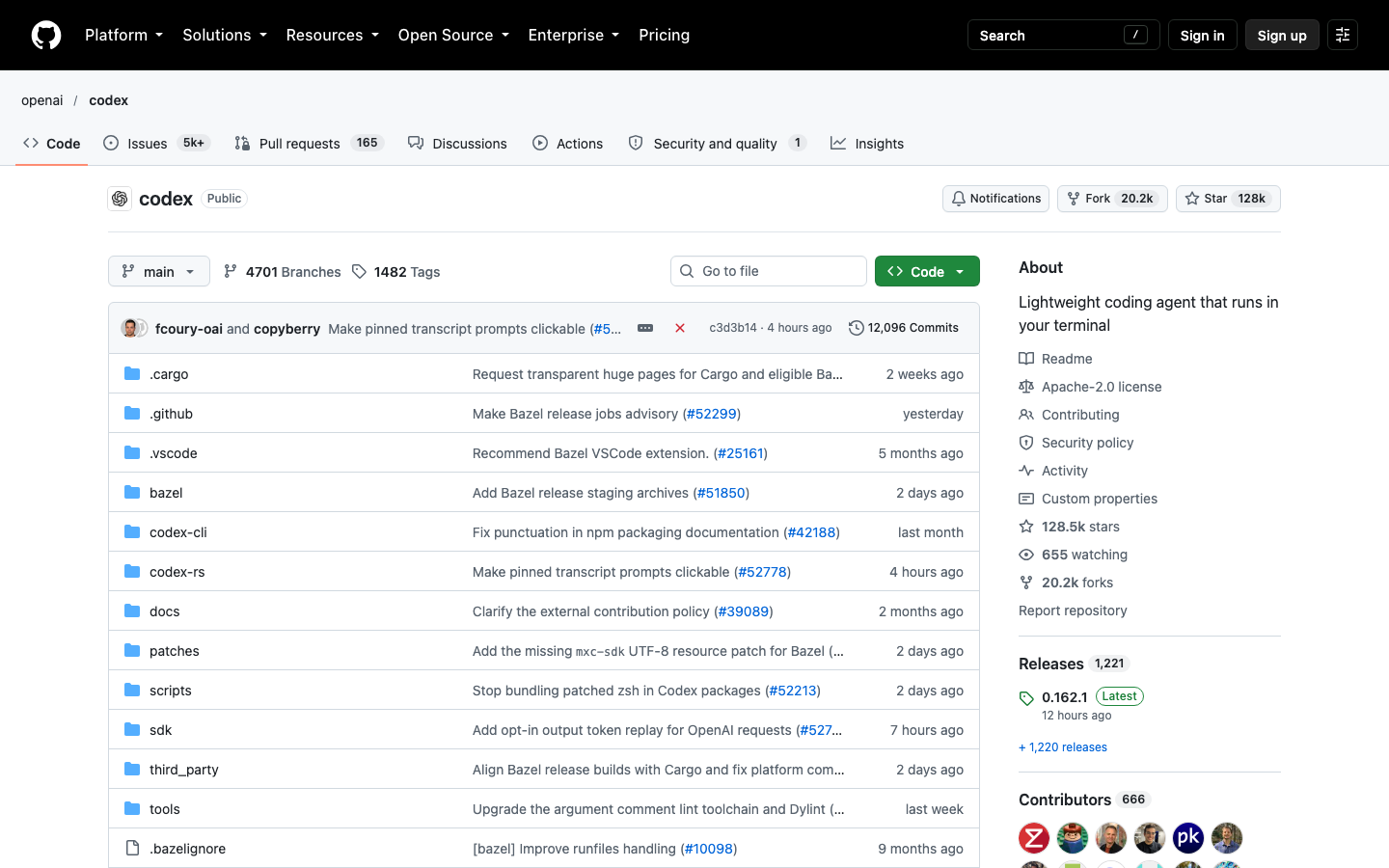 Codex CLI screenshot
