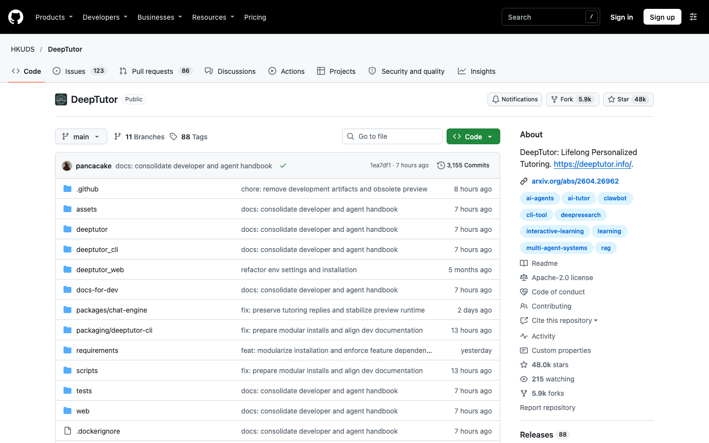 DeepTutor screenshot